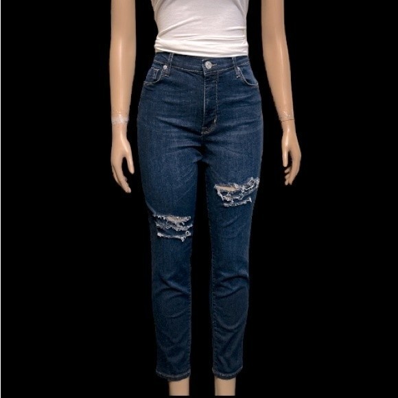 BDG Jeans TWIG High Rise Distressed Ripped Stretch Denim Skinny Size 31 - Picture 11 of 13